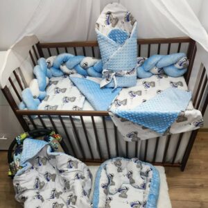 12-el. zestawy pościelowe bawełna z polarkiem minky